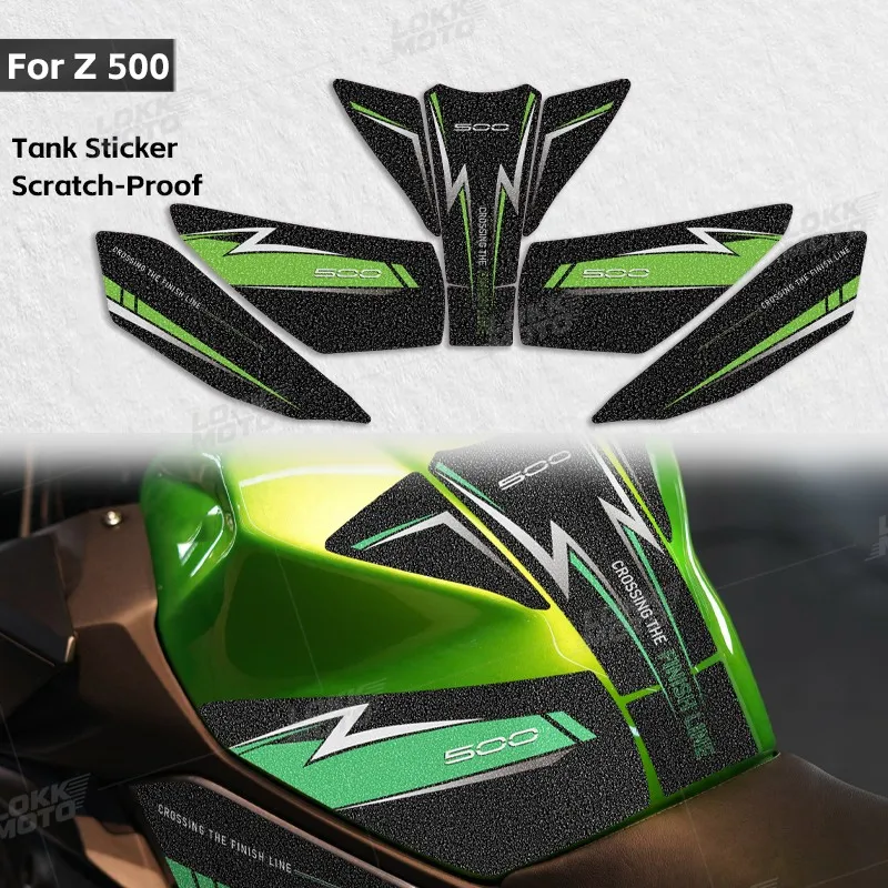 

Motorcycle Accessories Fuel Tank Side Pad Frosted Protector Sticker Set Decorative Decals For Z500 Z 500 z 500 se 2024 2025 2026