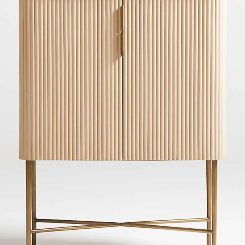 

French solid wood wine cabinet bedroom household storage cabinet French storage cabinet light luxury retro Chinese furniture