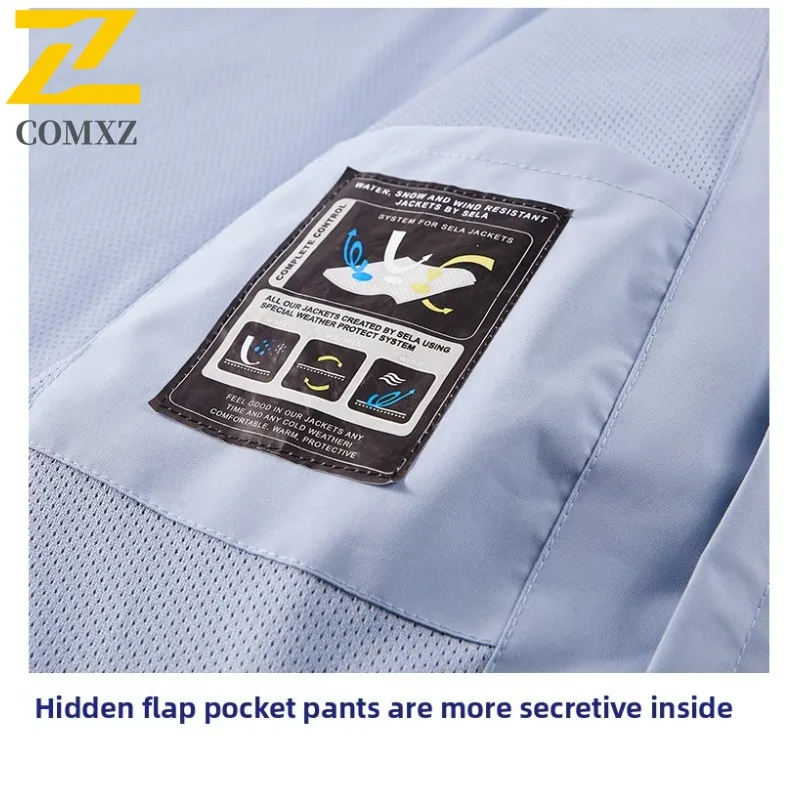 COMXZ Giacca da uomo premium Nuovi classici Cappotto leggero da lavoro con cappuccio staccabile Escursionismo Stile casual Comfort Abbigliamento primaverile autunnale