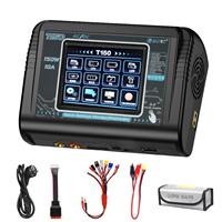 HTRC RC Charger T150 AC/DC 150W 10A Touch Screen Balance Charger Discharger for LiPo LiHV LiFe Lilon NiCd NiMh Battery Charger