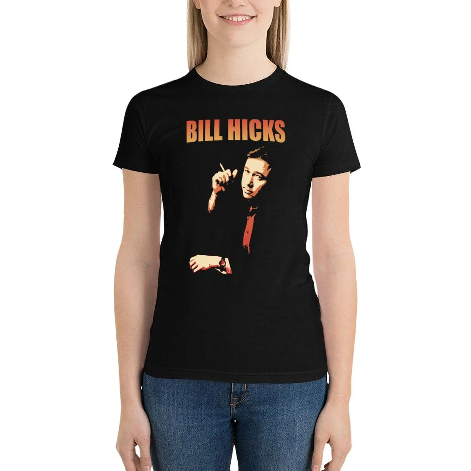 

Bill Hicks T-Shirt summer tops vintage clothes Female clothing t-shirts for Women cotton