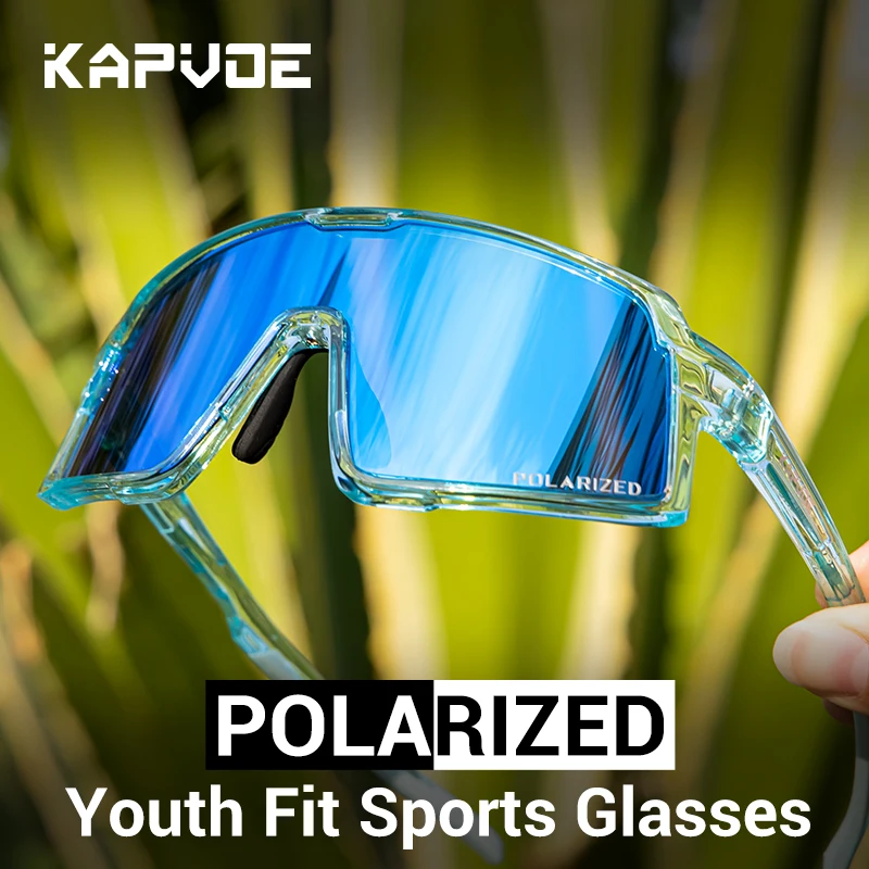 KAPVOE Kids Sports Sunglasses Fishing Boys Cycling Glasses UV400 Children Bike Equipment Girls Camping Outdoor Eyewear Baseball