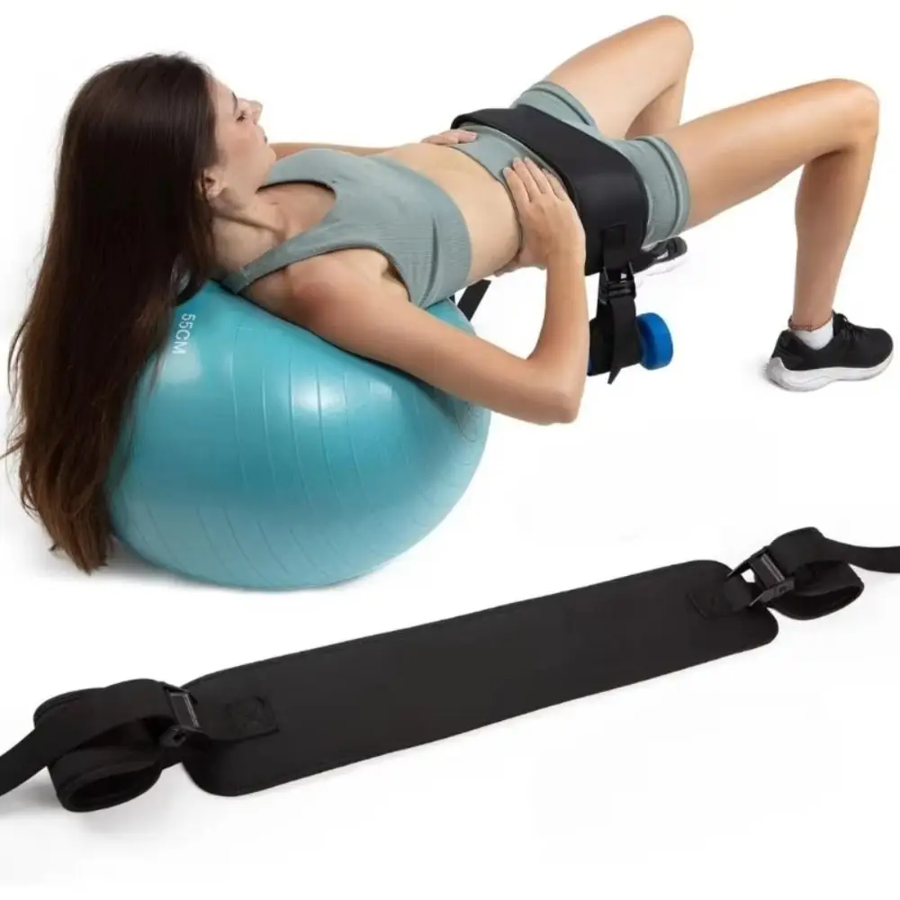 Effective Dumbbell Exercise Belt Glute Bridge Barbell Workout Thickened Hip Thrust Weight-Bearing Belt Nylon Sturdy