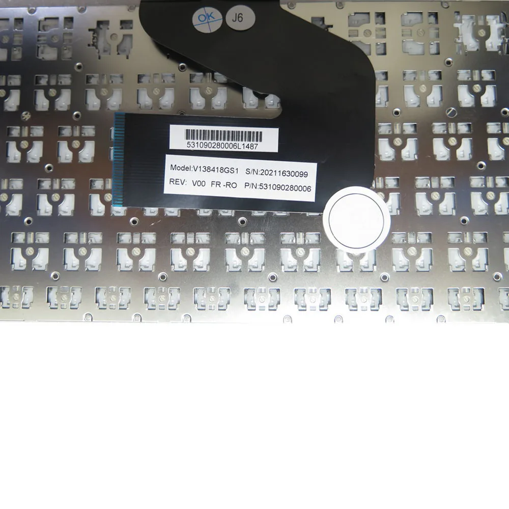 No Backlit S410 Keyboard For Getac S410 G1 G2 G3 S410G1 G2 S410G3 V138418CS1 DS1 GS1 HS1 FR French GR German No Frame New