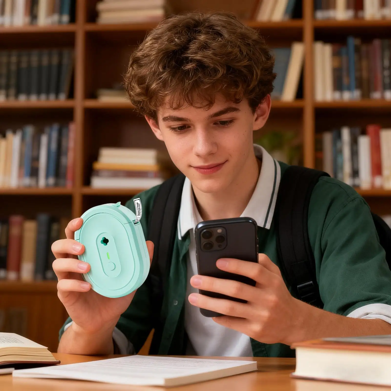 Label Printer Wireless Thermal Sticker Label Maker Printing Device For Warehouse Students School Document Sorting Logistics