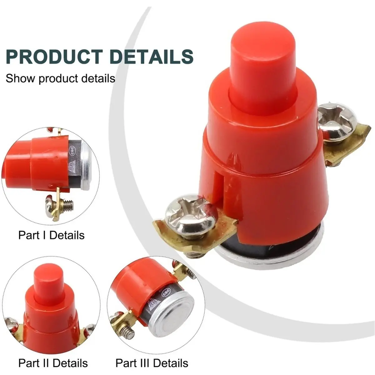 Thermal Switch 56°C 250 V 16A Thermal Switch Replacement Self-Resetting Cable Reel Drum Cable Thermal Switch