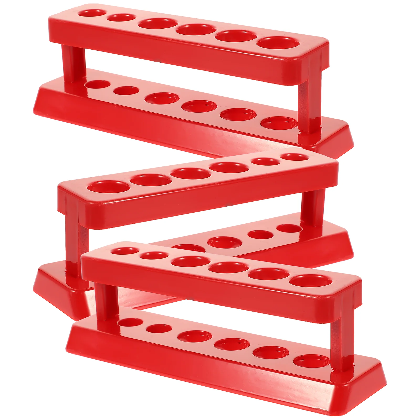 

3 Pcs Test Tube Rack Storage Trachea Laboratory Holder Shelf Abs Organizer Plastic for Toddler