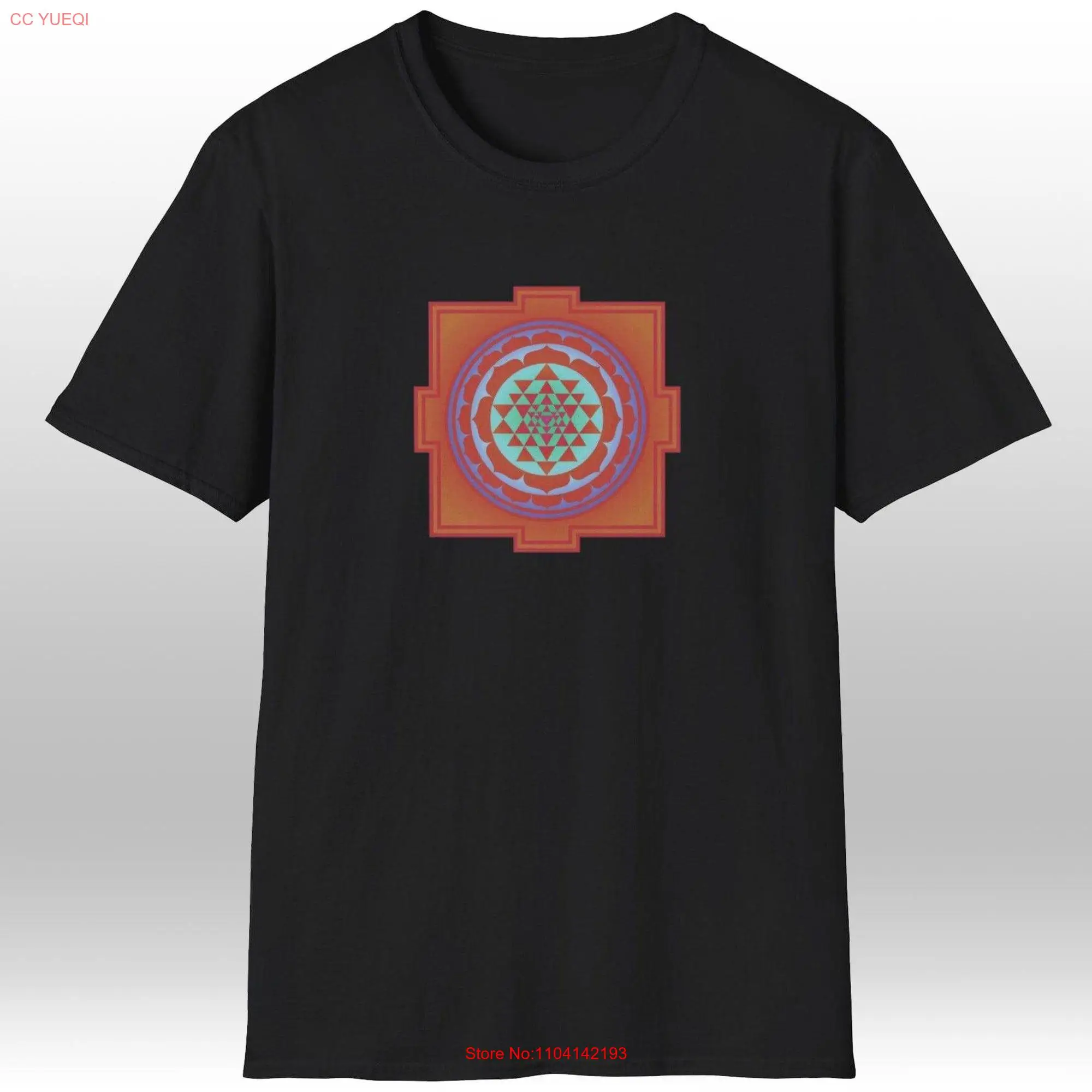 SRI YANTRA AUBURN T Shirt long or short sleeves