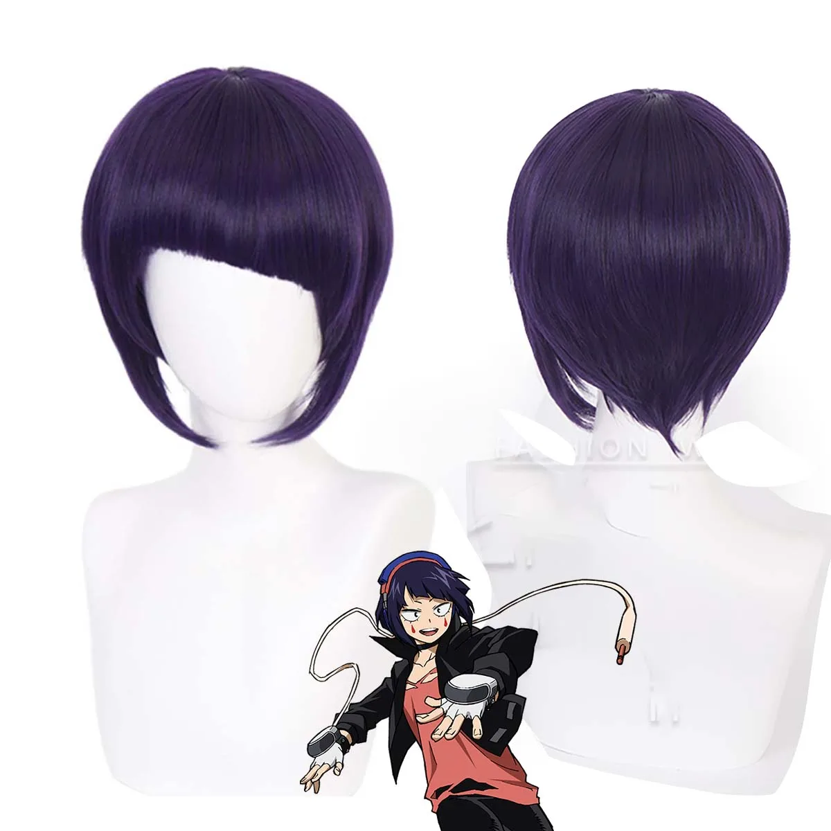 

Оптовая продажа: Парик для косплея Джиро Кёка из аниме «Моя геройская академия», темно-фиолетовый, для взрослых женщин