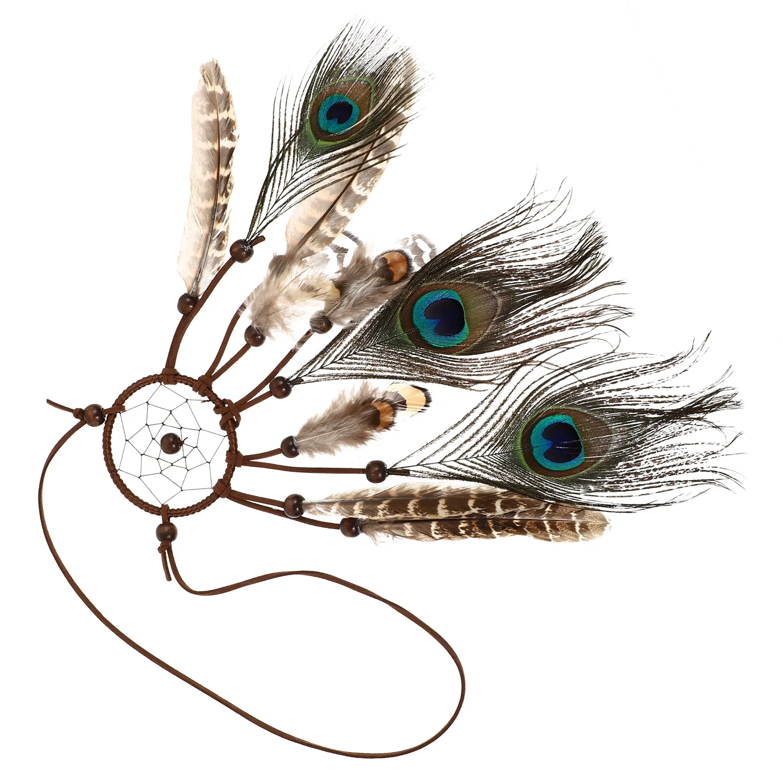 

Headband Ethnic Hair Accessory Lightweight Durable Party Plume Retro Style Ornament Dream Catcher Beads Hair