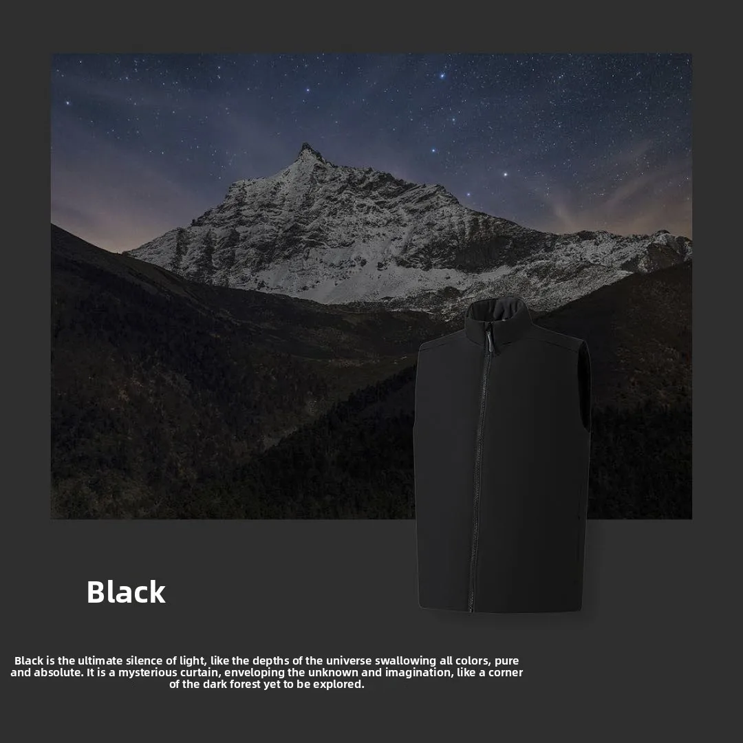 

Outdoor Men's Warm Cotton Filled Vest Lightweight Water-Resistant Zipper Closure Stand Collar Thiened Autumn Winter New Arr...