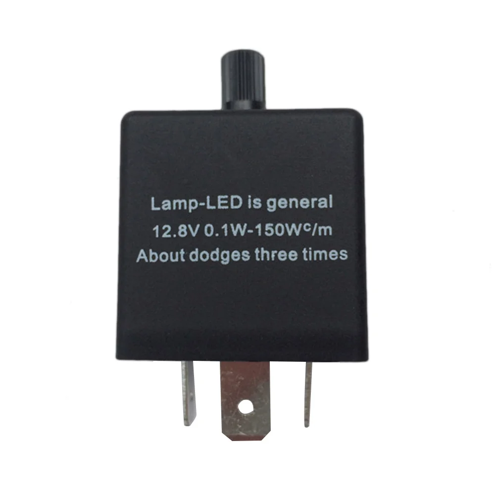 

Cf13 -02 3 Pin Car LED Flasher Relay Black Adjustable Frequency High Performance Stable Voltage Wide Temperature Range Long
