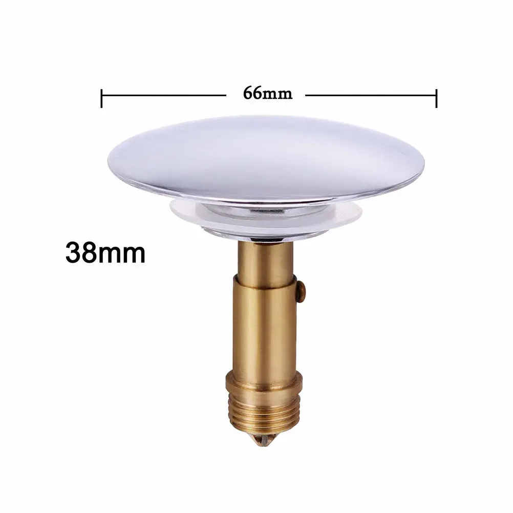 

1Set Heavy Duty Sink Plug Copper Alloy Bathtub Drain Stopper Convenient Quick Install for Home Bathroom Water Saving Solution