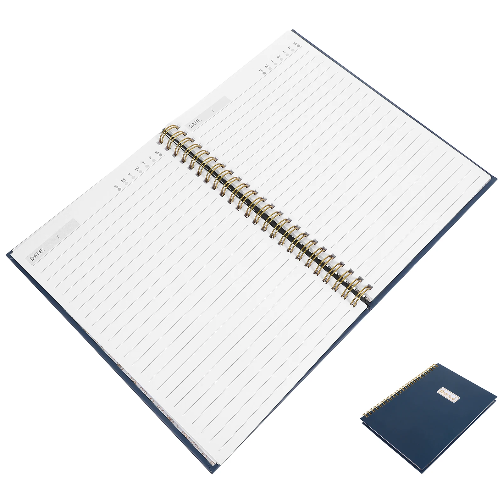 

A5 Coil Notebook Planner Lined Pages Daily Work Planning Portable Spiralbound Journal Horizontal Weekly Organizer Schedule