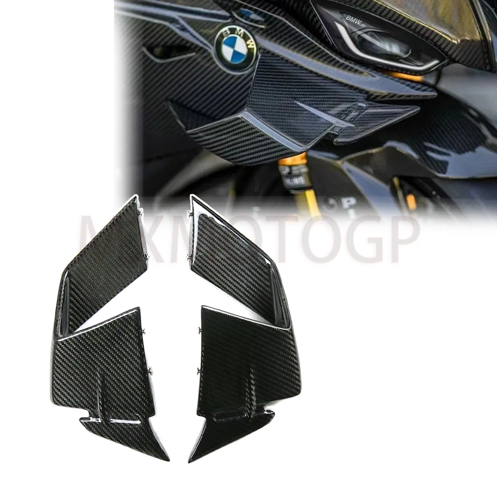 

For BMW S1000RR New Motorcycle Modified Fixed Wind Wing Full Real Carbon Fiber Reducer Winglets Air Deflector 2021+