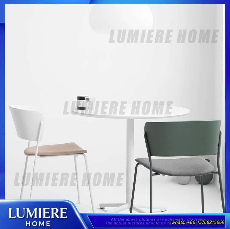 Scandinavian Dining Chair Backrest Simple Modern Home Cafe Chair Makeup Chair Ins Style Trendy Designer  for Living Room
