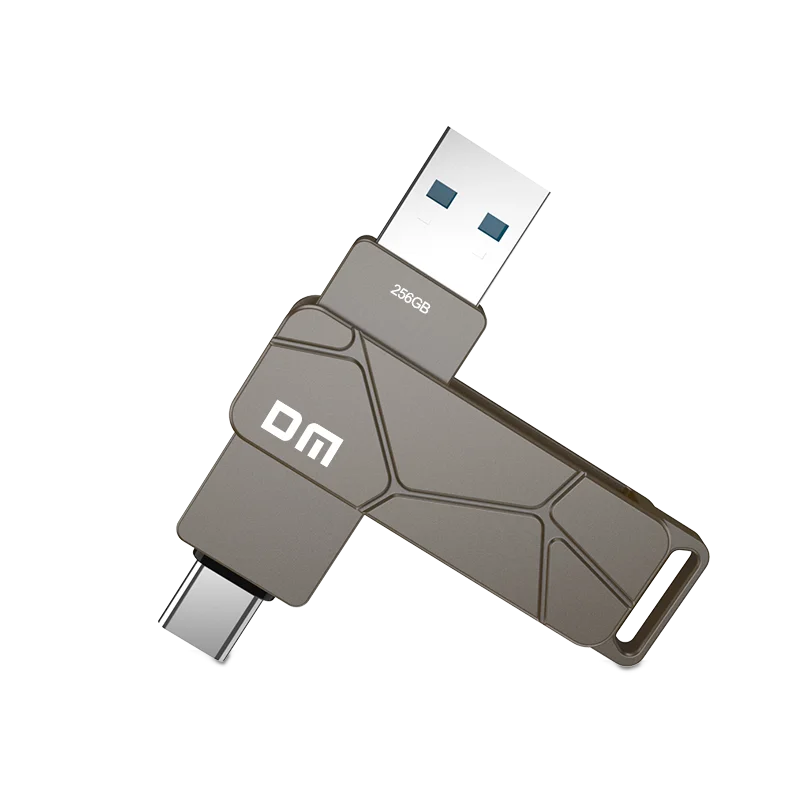 DM PD198 USB-C 3.2 Flash Drive 64GB/128GB/256GB/512GB - Dual Port (Type-C & USB-A) Memory Stick for Smartphones, Computers, Tabl
