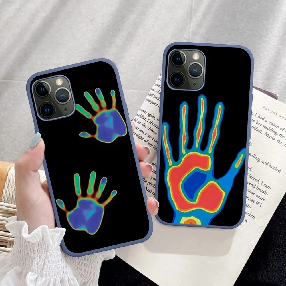 Thermal Heat Induction Phone Case For IPhone 14 11 12 13 Mini Pro Xs Max 8 7 6 6S Plus X XR Solid Candy Color Case