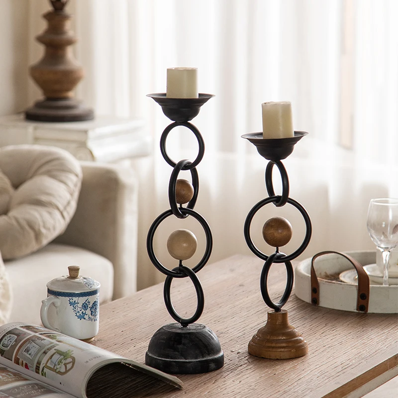 

Unique Design Metal Candle Holder Bed Room Decoration New Arrival Black Color Candle Holder Stand for Hotel and Home Uses
