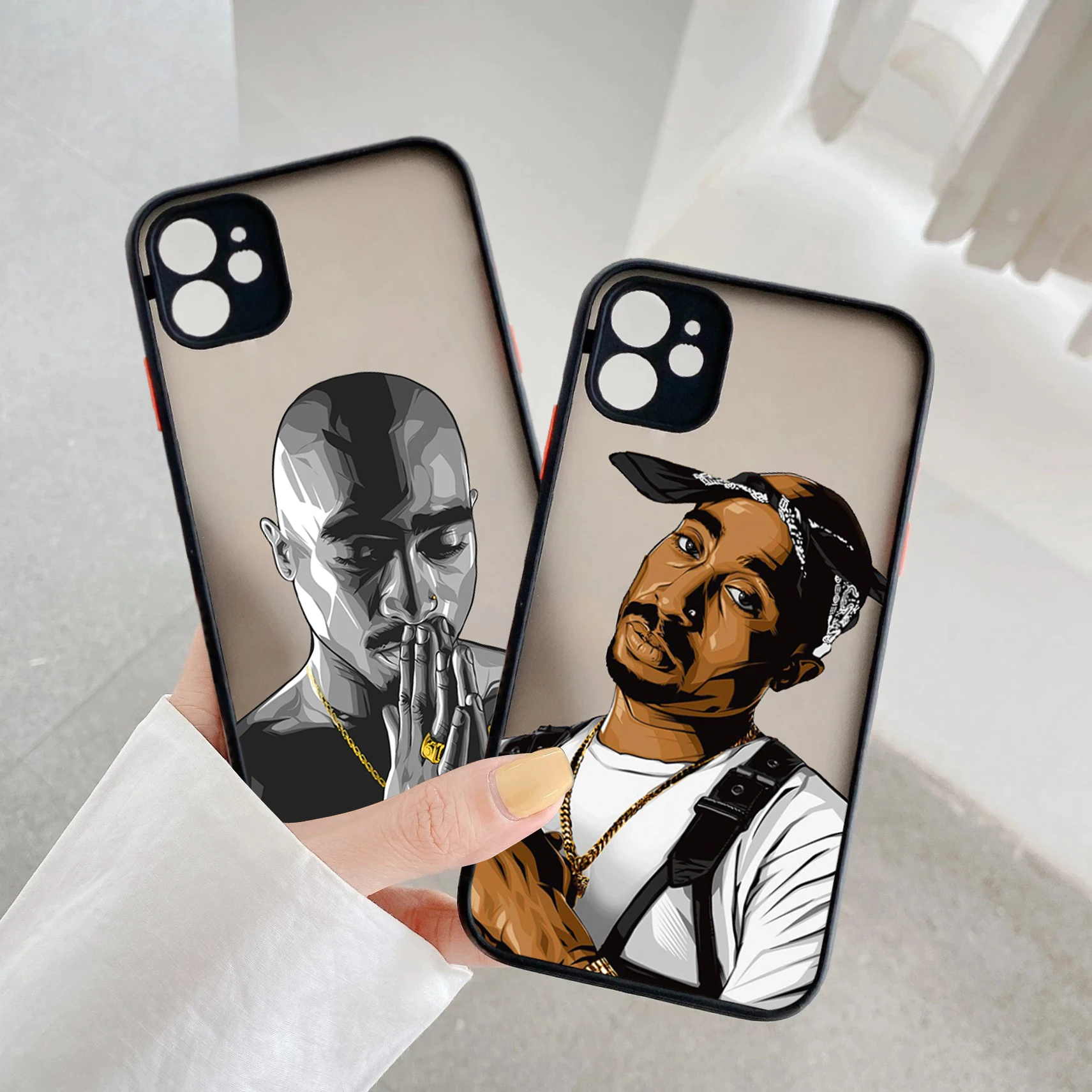 جراب هاتف توباك مغني الراب 2pac ، غطاء صلب لهاتف أيفون 15 ، 14 ، 13 ، 12 ، 11 Pro Max ، 13 ، 12 Mini ، X ، XS Max ، XR ، 8 ، 7 Plus