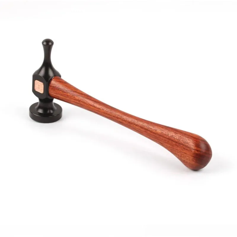 HRC52 55# high carbon steel rosewood handle leather craft stitching hammer gothic ball peen hammer jewelry making tool