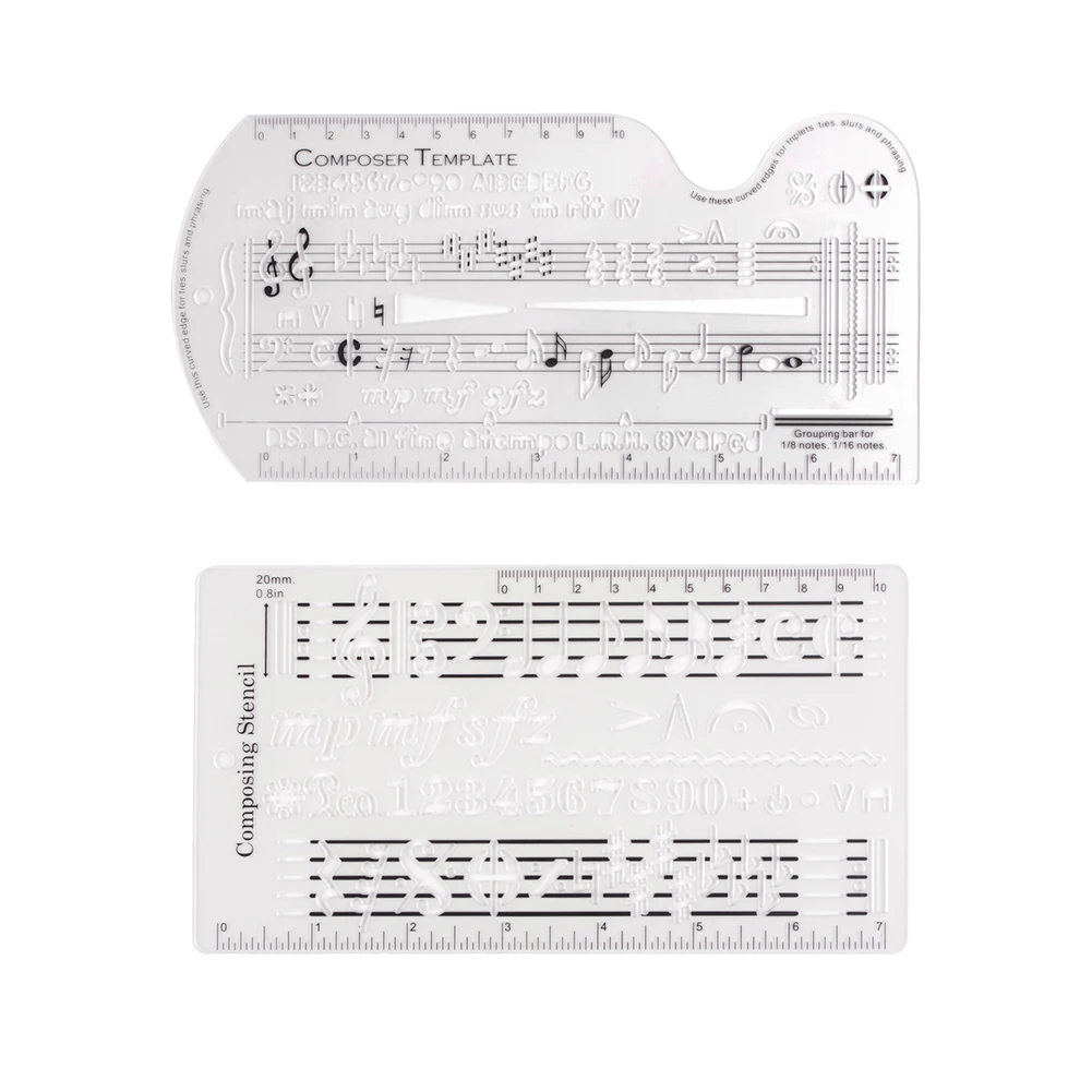 Song Writer's Composing Template Number Symbols Song Writer's Composing Notation Tool For Music Notes Engraving