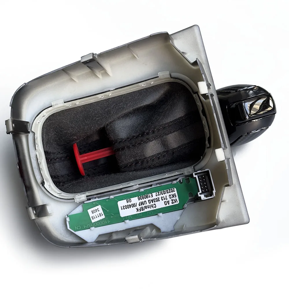 

Кожаная черная или красная строчка AT DSG, ручка переключения передач, чехол для Golf 6 MK6 G T I Jetta MK6 GLI