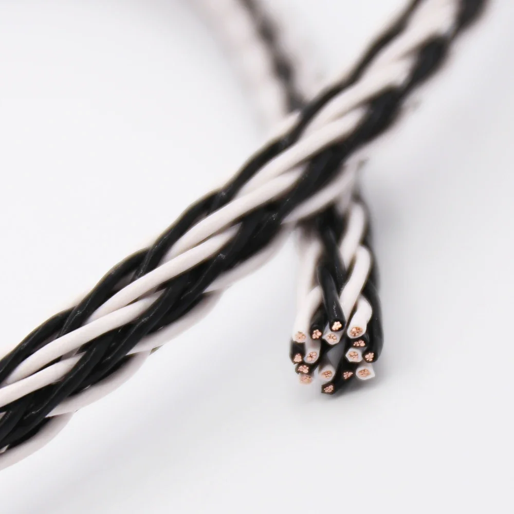 1 Meter High Quality 8TC OCC Copper Wire Cable for HIFI Audio Speaker Amplifier Turntable CD Player