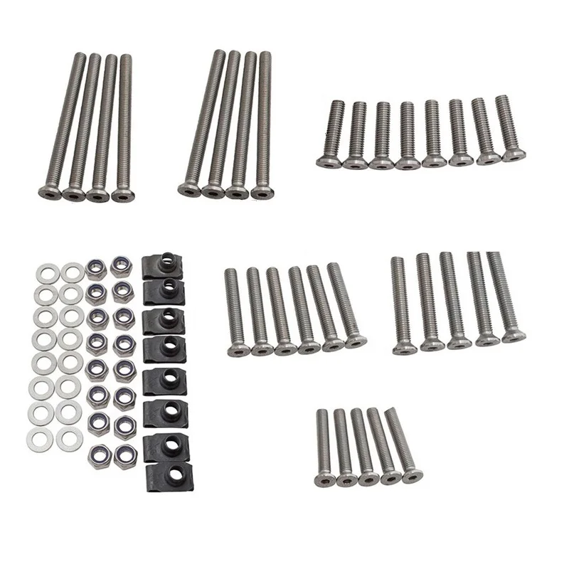 

4 Door M8 Hinge Bolts Car Door Kit Front Rear 4-door Smart Stainless Steel Replacement Bolt Screw For Land Rover Defender 110
