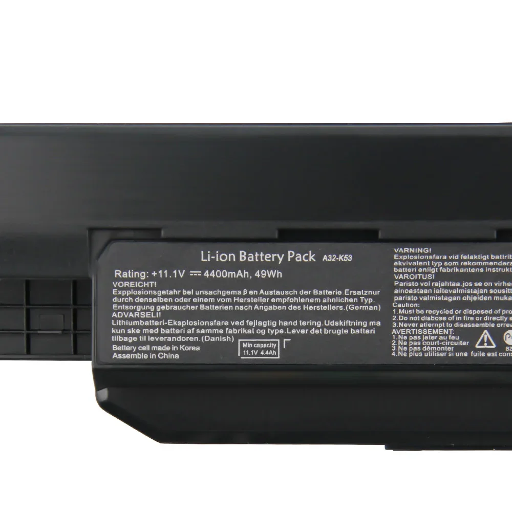 Original Replacement Battery A32-K53 A42-K53 A31-K53 For ASUS A53S X44H K43S X53E X43B X54H X53S X43S X84H K53S 4400mAh
