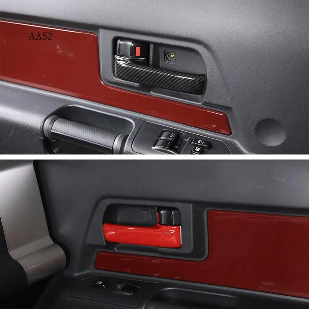 

AS-4PCS Car Interior Door Handle Cover Trim Door Stickers For Toyota FJ Cruiser 2007-2021