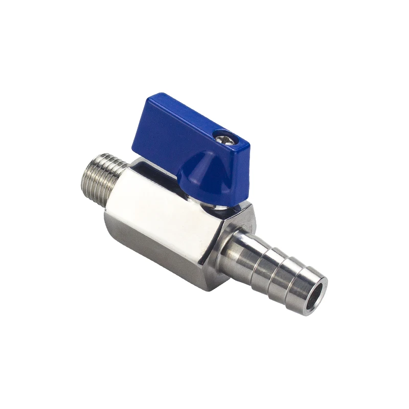 1/8" 1/4" 3/8" 1/2" Threaded Mini SS304 Ball Valve BSP Male To Female Air Compressor Water Gas Oil Shut Off Valve