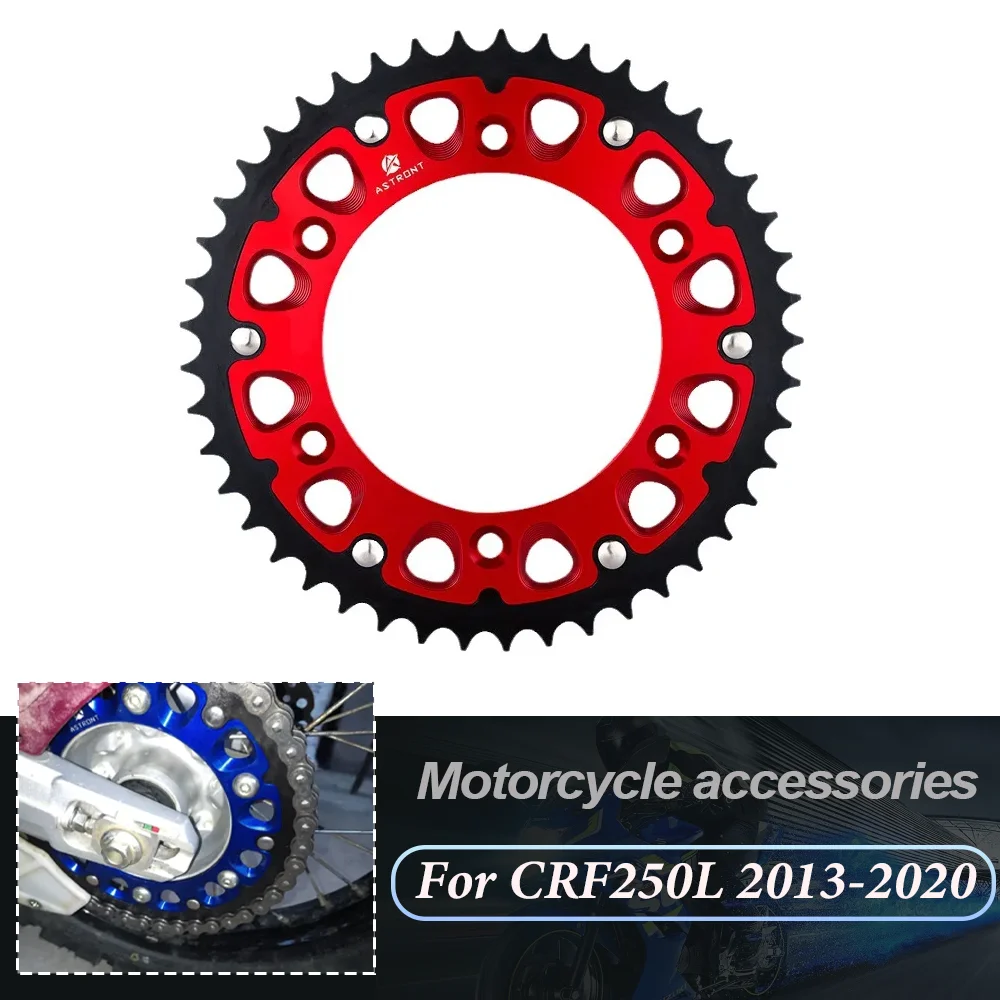 

45T-52T Motorcycle Accessories Rear Sprocket For Honda CRF250L CRF 250L 2013-2018 2019 2020 CRF250L RALLY CRF250RA/RAL 2017-2018
