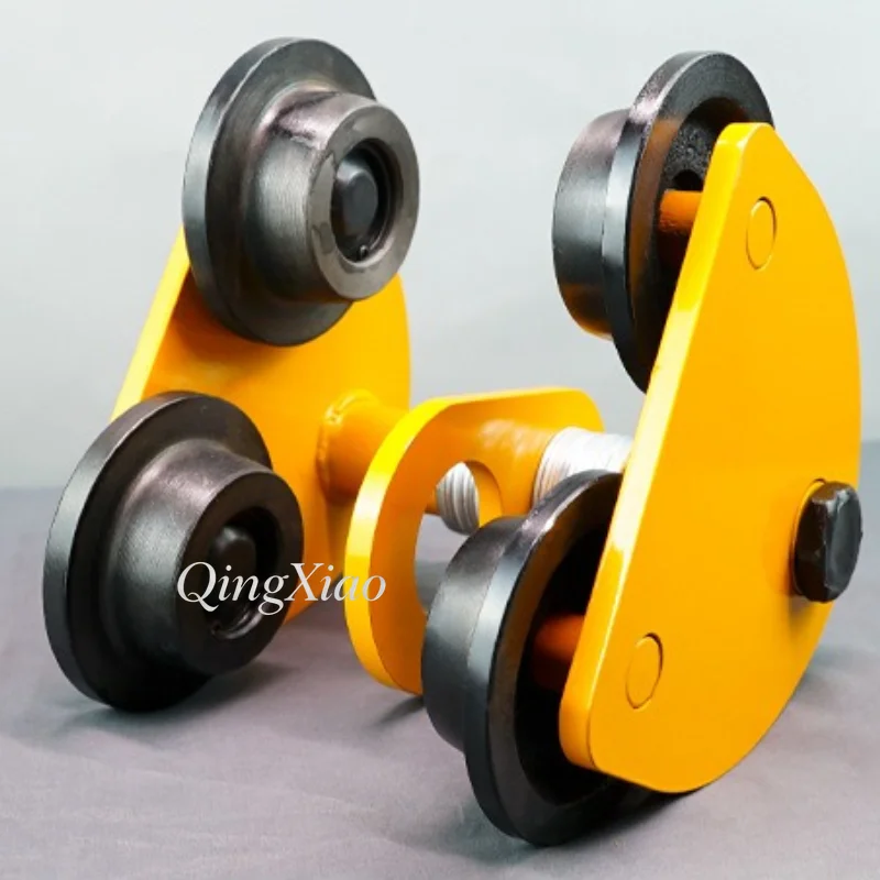 Manual Hand Push Monorail Trolley Matching Chain Hoist For I Beam Cargo Lifting Construction Handling - view 5