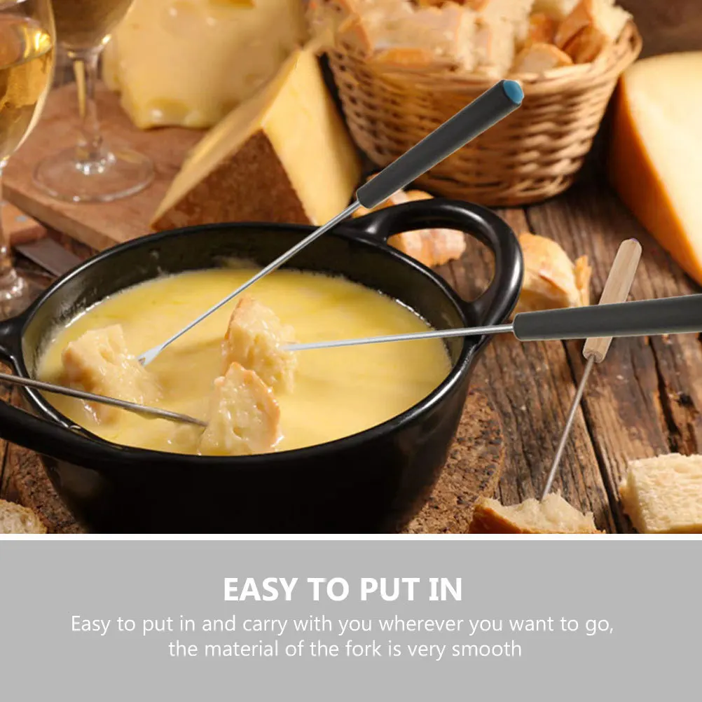 

6Pcs Stainless Steel Bbq Forks U Shape Grill Skewers for Outdoor Roasting Sticks Meat Fork Set Camping Barbecue Tool