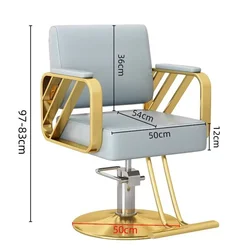 Gold Salon Schönheit Friseurs tuhl Luxus personal isierte Lifter klassischen Stuhl drehbar billig minimalist isch modisch neu