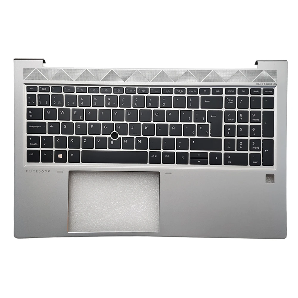 Imagem -03 - para hp Elitebook 850 g7 850 g8 855 g7 g8 Palmrest Capa Superior Espanhol Francês Eua Reino Unido Francês Azerty Italia Teclado do Portátil Novo