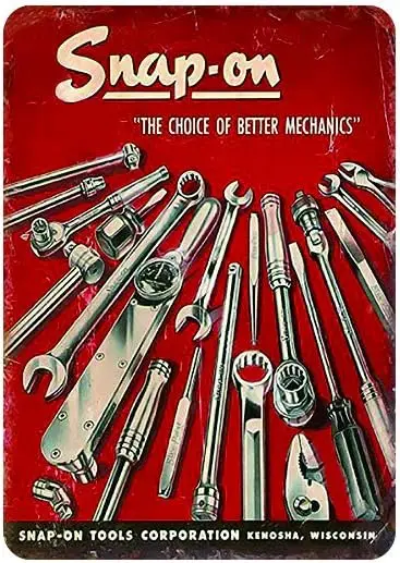 Vintage Metal Sign Snap-on Tools Old Tin Sign Retro Plaque Wall Decor For Home Kitchen Pub Bar Cafe Man Cave Garage