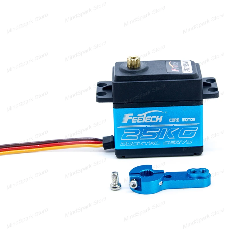 Serwo cyfrowe 25KG z stalowymi zębatkami, silnik z rdzeniem żelaznym, serwa o niewolnym kącie 180 stopni do Arduino DIY, samochodów RC, robotów, dronów, zabawek.