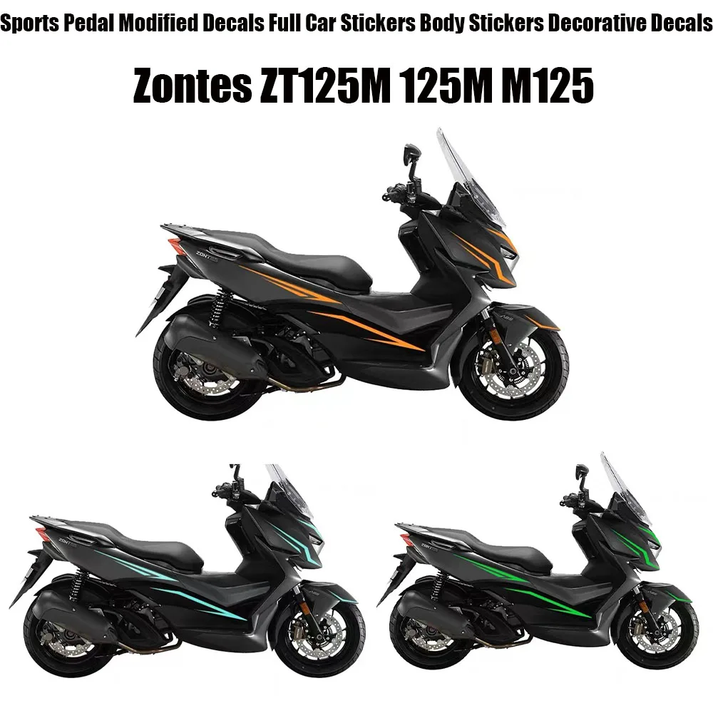 

For Zontes ZT125M 125M M125 Motorcycle Sports Pedal Modified Decals Full Car Stickers Body Stickers Decorative Decals