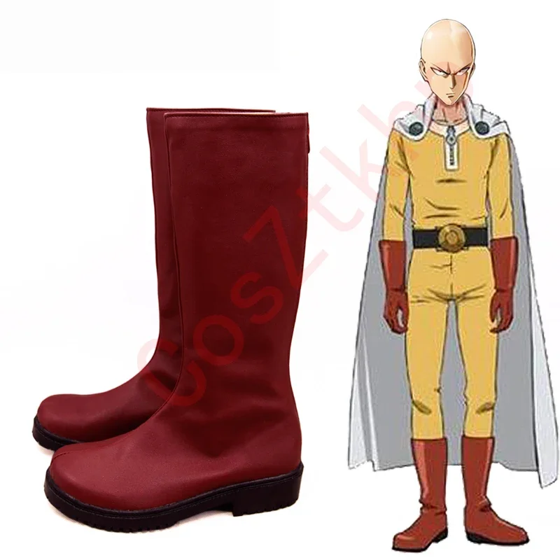 One-punch Man Cosplay Boots, One-punch Man, Saitama Anime Shoes, Custom Made, Novo