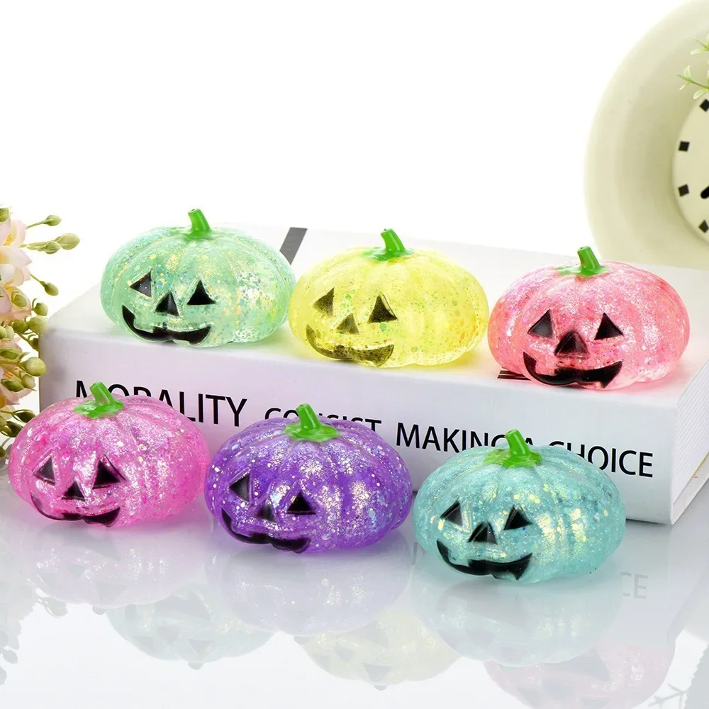 New Halloween Pumpkin-Shaped Squishy – Maltose Stress-Relief Toy – Slow-Rebound Stress-Reliever – Creative Little Toy