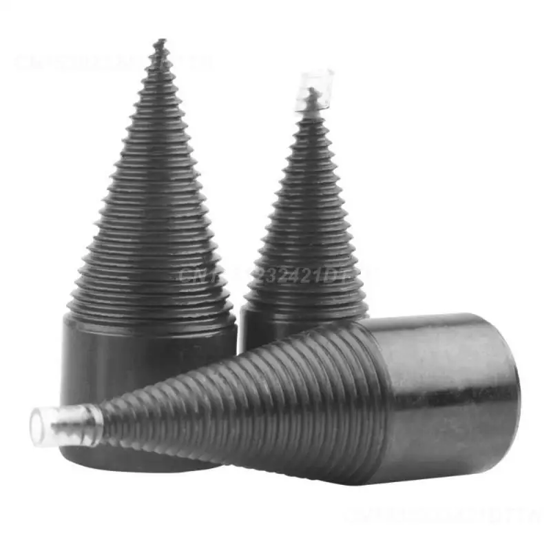 Wood Drill Bit Screw Cones Bit Wood Taper Reamer Firewood Splitting Drill Bit Woodworking Tool Splitter Drill Bit