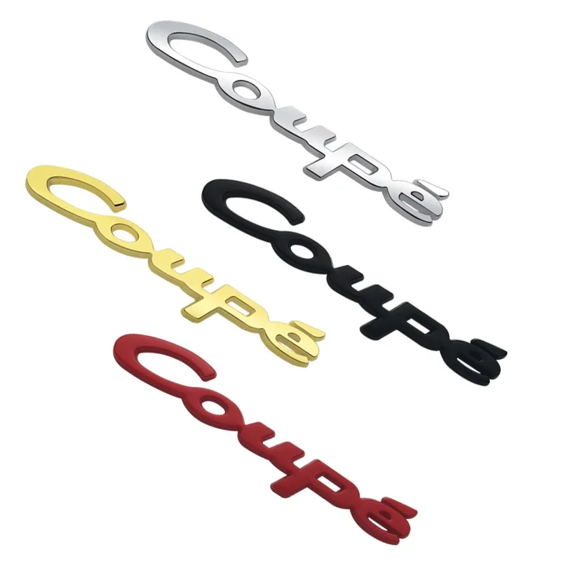 For BMW Mercedes Benz AMG VW Renault Peugeot Seat Skoda Auto Accessories Car Emblem Metal Coupe Badge Logo Body Decals Sticker