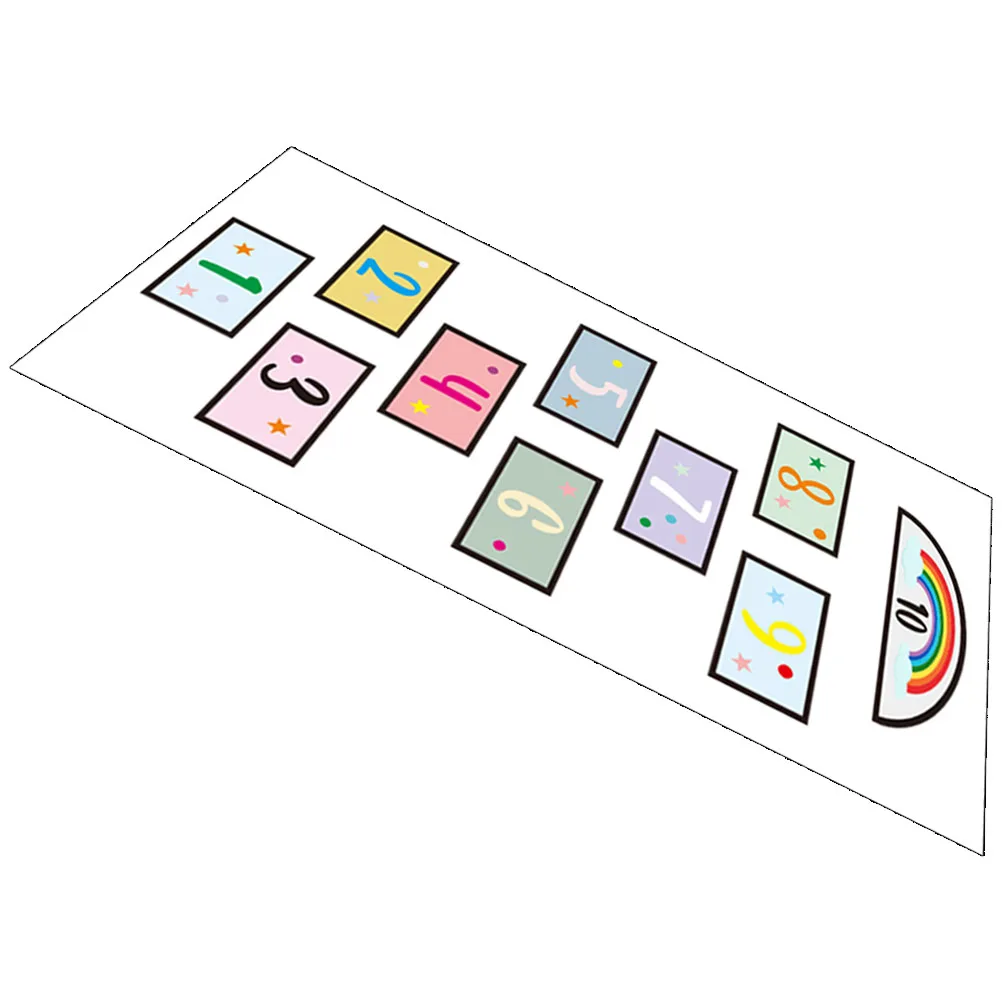 

Kids Room Numbers Jump to The Grid Stickers for Toy Hopscotch Lattice Floor Decal