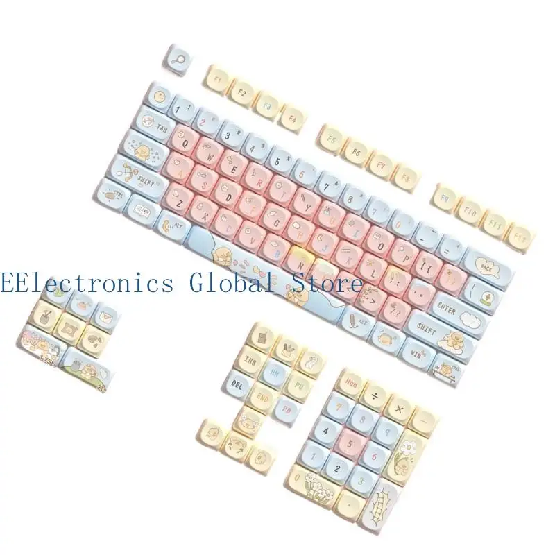 462b 112Keys KeyCap personalizzabile set MCA Altezza per tastiere meccaniche KeyCap