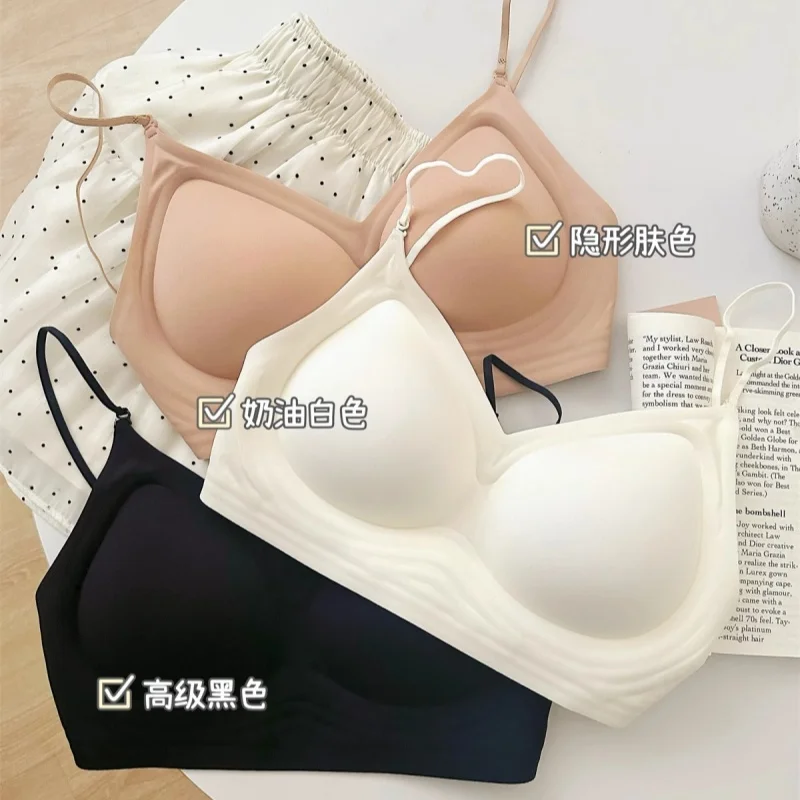 Large U-shaped Beautiful Back Lingerie, Women's Gathering Invisible Backless, Seamless, Outward-expanding One-piece Bra