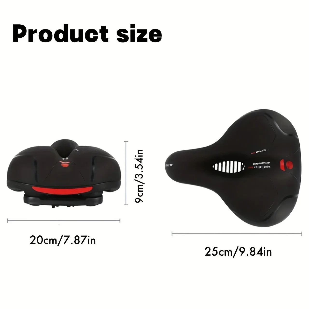 【HOT SALE】Hollow Breathable Bicycle Saddle Men Women MTB Road Bike Saddle Shock Absorbing Comfortable Big Butt Bike Seat Safety image 5