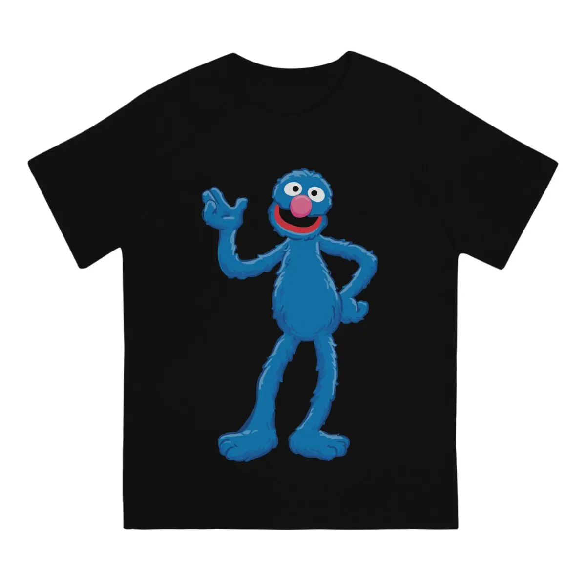 Men Sesame Streets T-Shirt Fashion Style Cookie Monster Hipster Ofertas O Neck Graphic Tshirt