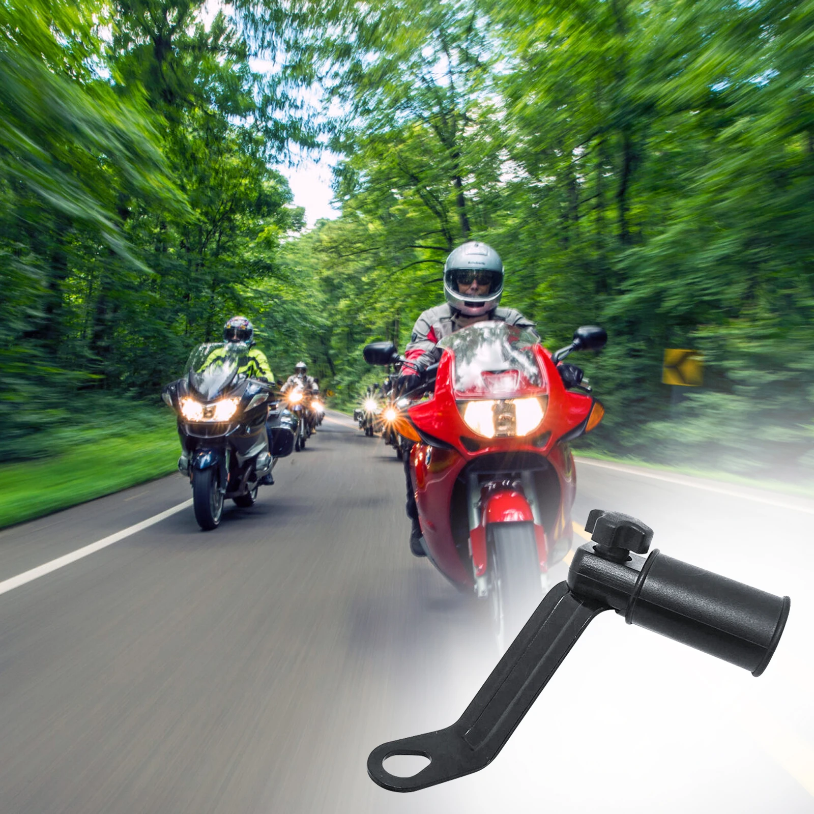 

New 1 Pc Universal Motorcycle Rearview Mirror Clamp Mount Holder 10MM GPS Phone Bracket For KTM Suzuki Scooter Moped